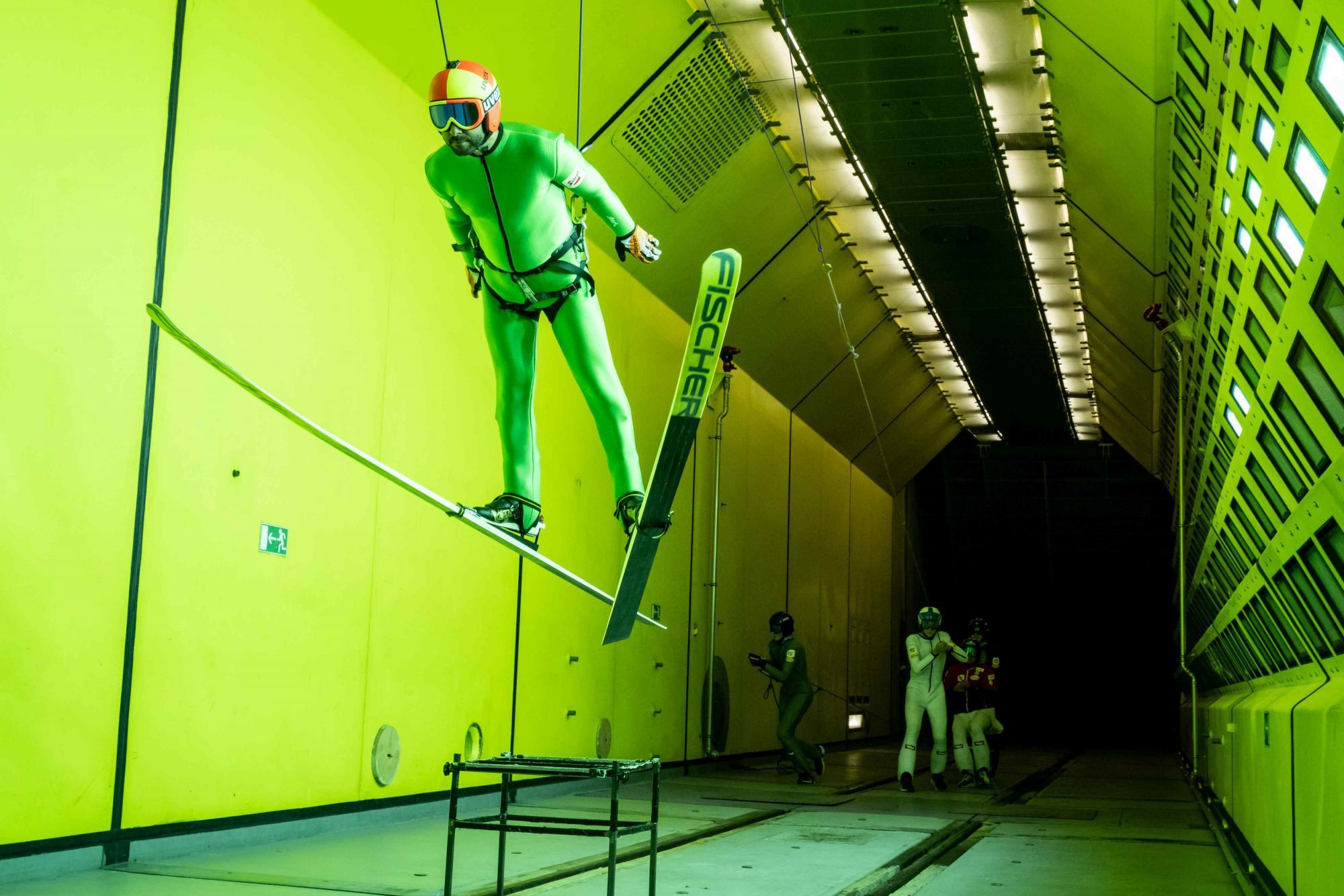 student project ski jumping tests