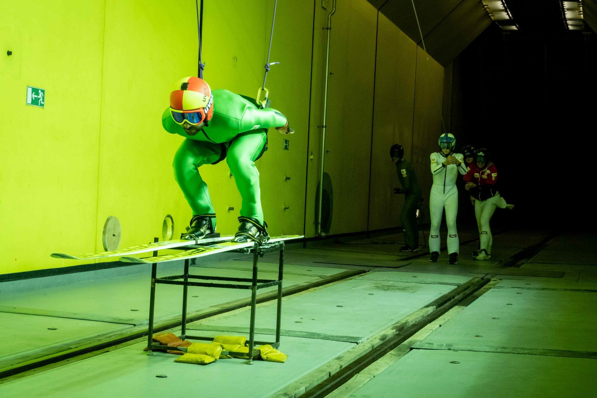 student project ski jumping tests