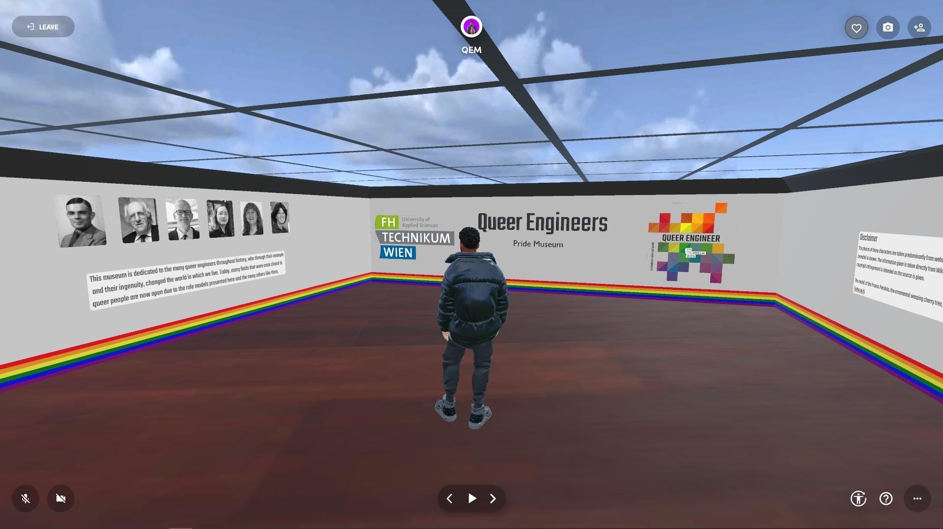 Innenansicht des Queer Engineers Museums