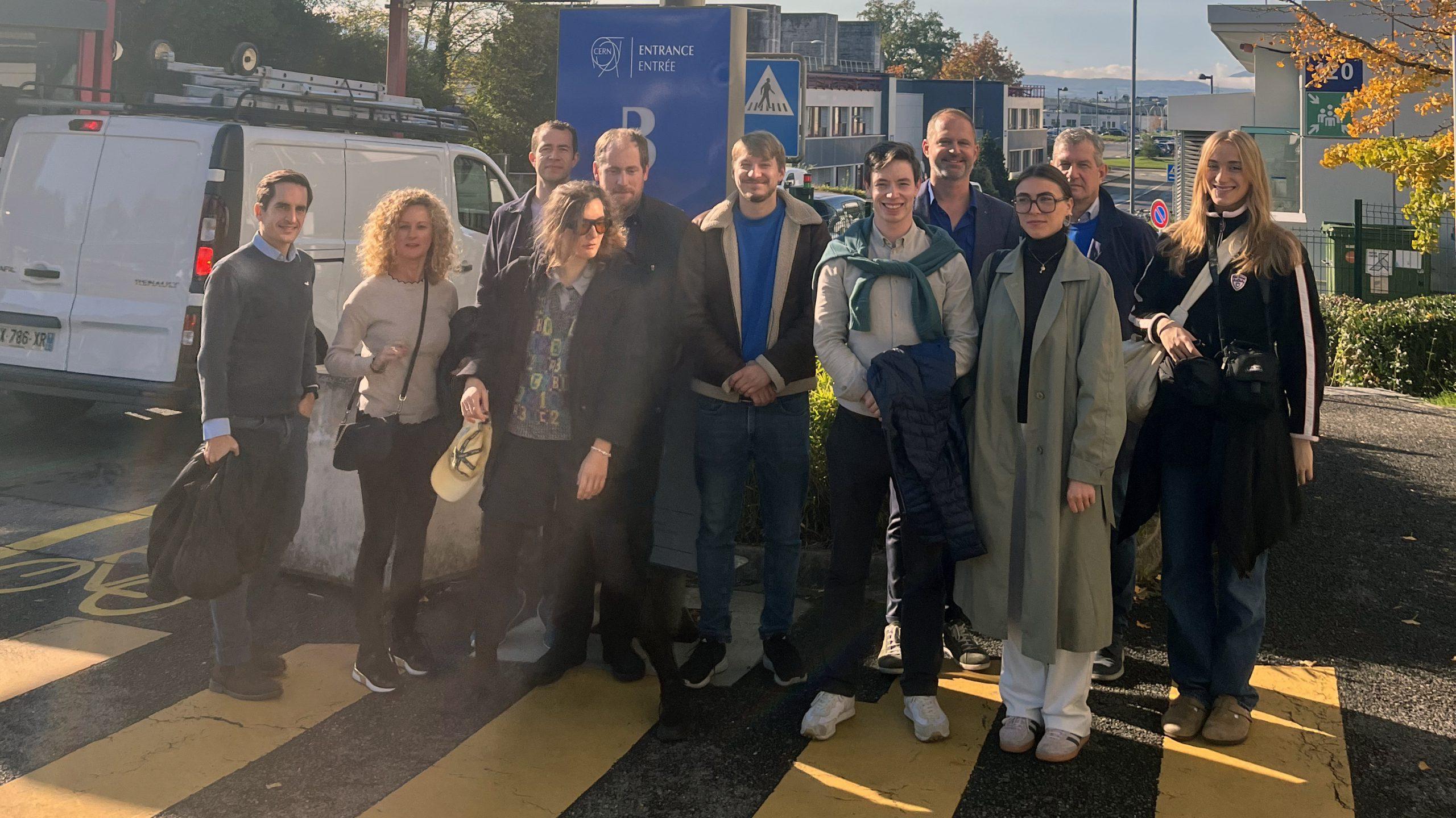 Gruppenfoto vom Besuch am CERN