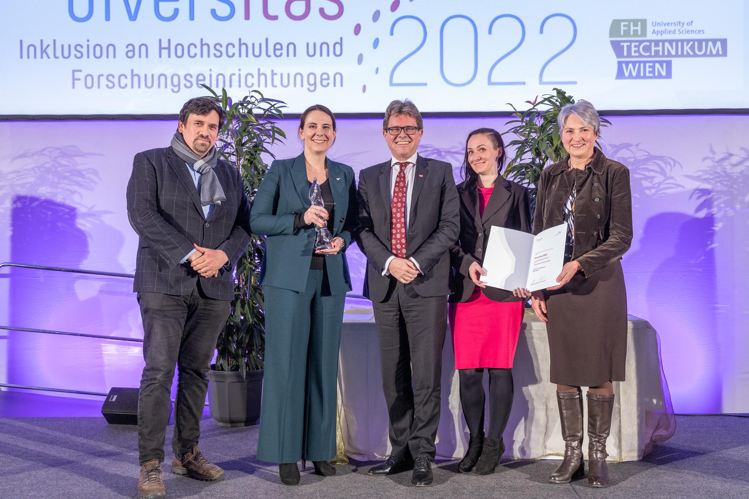 FH Technikum Wien erhält Diversitas 2022